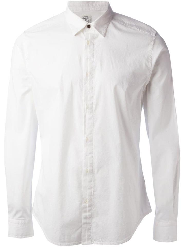 Diesel Button Down Shirt - White