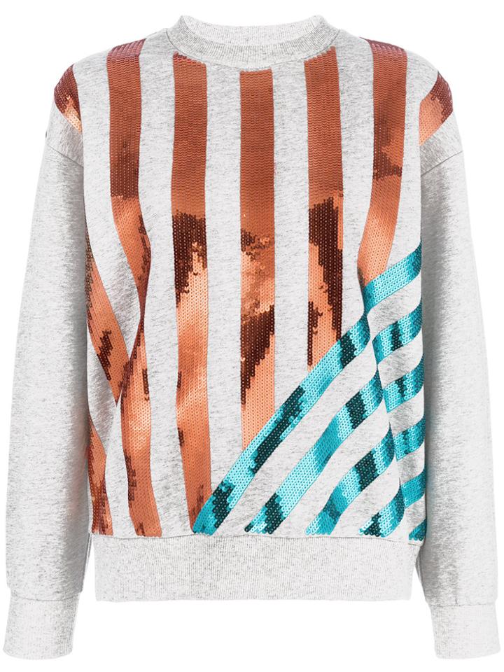 Kenzo Sequin Striped Sweatshirt - Grey