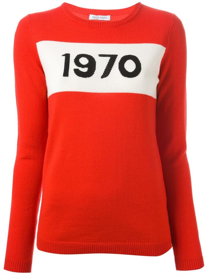 Bella Freud '1970' Jumper, Women's, Size: Large, Red, Wool
