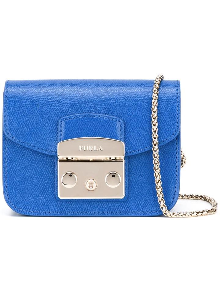 Furla Mini 'metropolis' Shoulder Bag, Women's, Blue