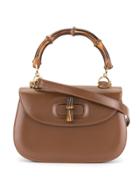 Gucci Pre-owned Bamboo Line Tote Bag - Brown