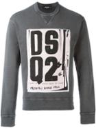 Dsquared2 Punk Logo Sweatshirt, Men's, Size: Large, Grey, Cotton