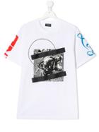 Diesel Kids Graphic T-shirt - White