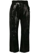 R13 Sequin Embellished Jeans - Black