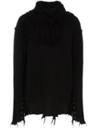 Bed J.w. Ford Fringe Neck Wool Jumper - Black