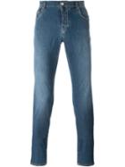 Borrelli Slim Fit Jeans, Men's, Size: 31, Blue, Spandex/elastane/polyester/cotton
