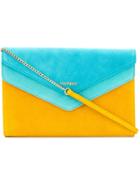 Twin-set Contrast Clutch Bag - Blue