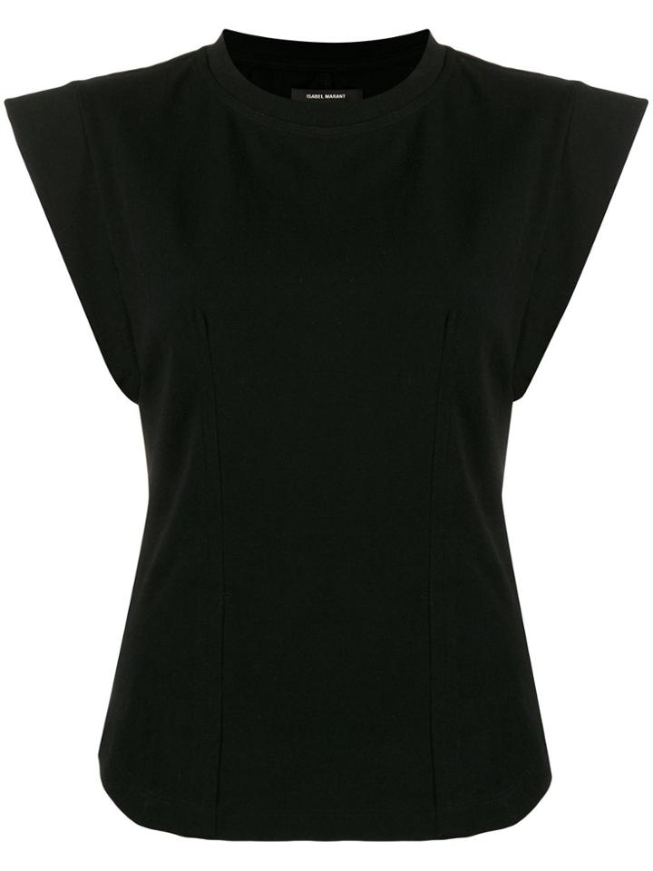 Isabel Marant Cap Sleeve T-shirt - Black