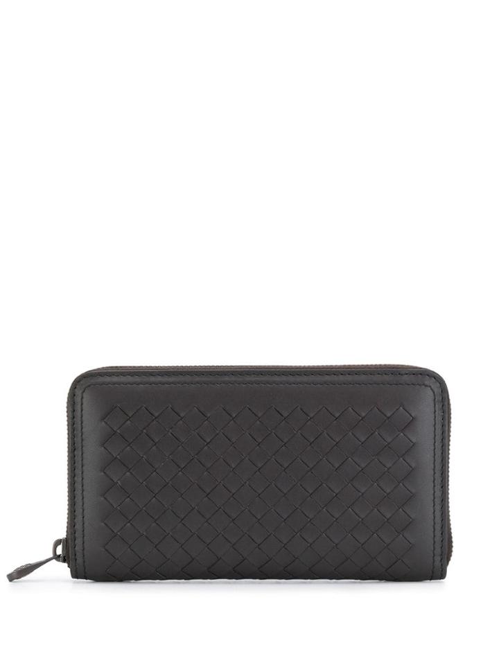 Bottega Veneta Woven Panel Wallet - Brown