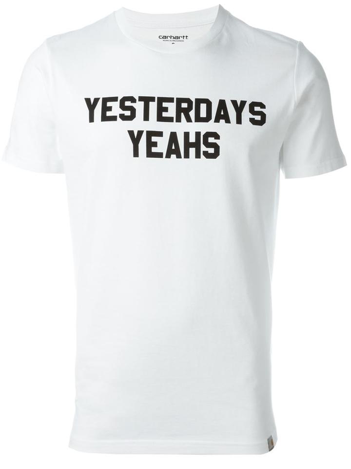 Carhartt Yesterdays T-shirt, Men's, Size: L, White, Cotton
