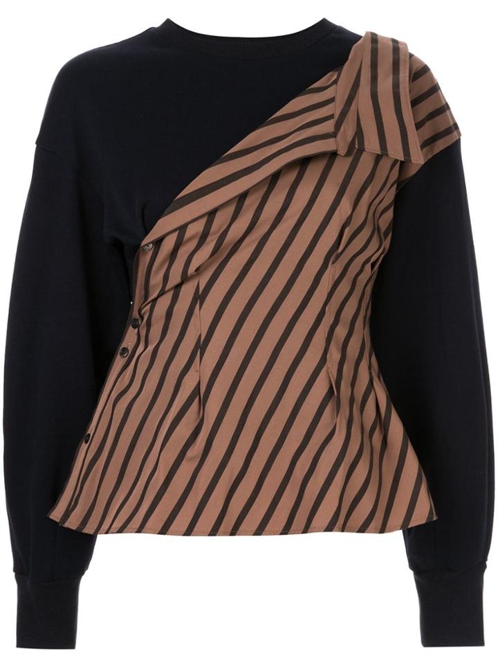 Le Ciel Bleu Shirt Layered Top - Blue