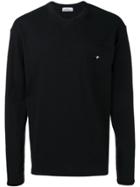 Stone Island Logo Embroidered Sweatshirt - Black