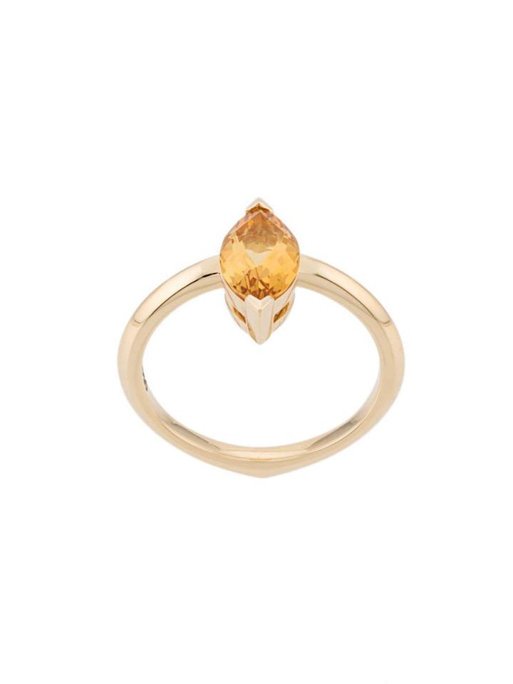 Stephen Webster 18kt Yellow Gold Citrine Gemstone Stacking Ring