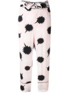Diesel - Bow Detail Pjama Trousers - Women - Viscose - 29, Pink/purple, Viscose