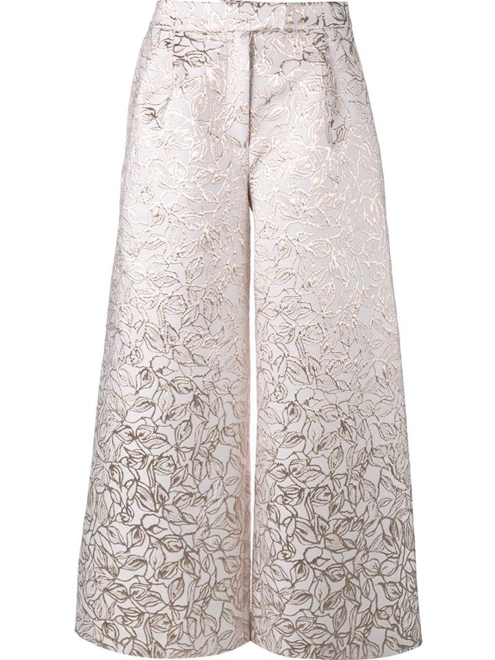 Osman Brocade Culottes, Women's, Size: 12, Grey, Polyester/silk