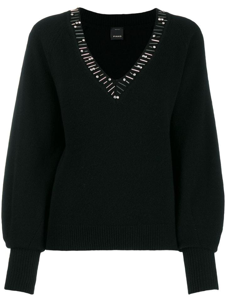 Pinko Knitted Jumper - Black