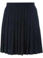 Versace Classic Pleated Mini Skirt, Women's, Size: 40, Black, Acetate/viscose/silk