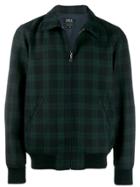 A.p.c. Sutherland Checked Jacket - Blue