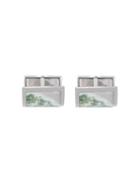 Canali Marble Print Square Cufflinks