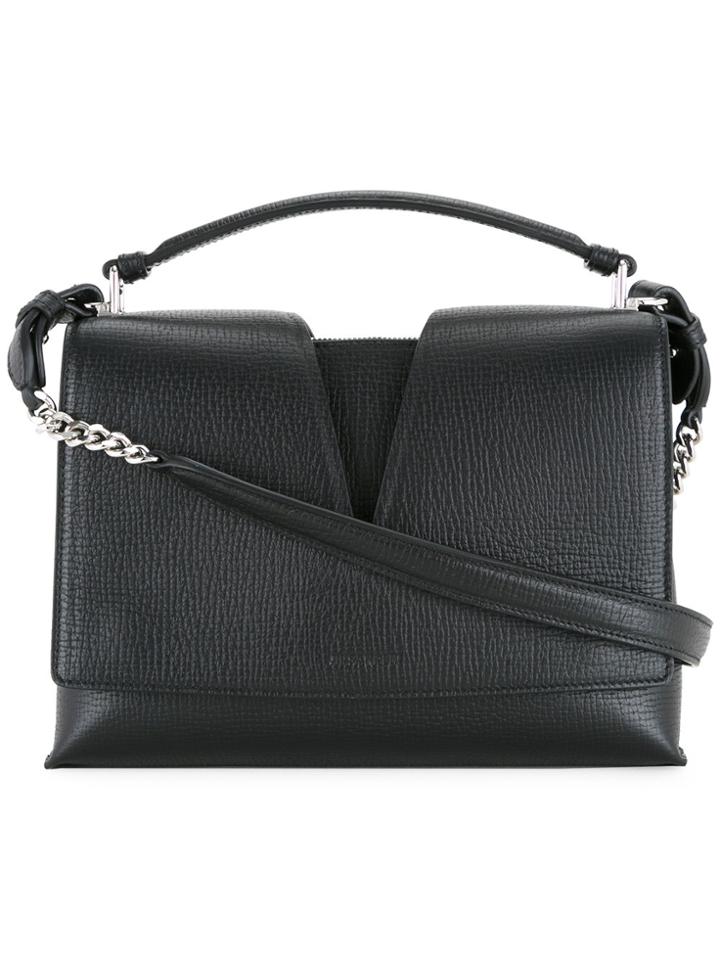 Jil Sander Cut-out Detail Shoulder Bag - Black