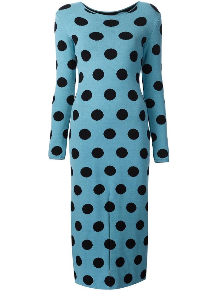 Natasha Zinko Knitted Polka Dot Dress