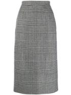 Ermanno Scervino Checked Skirt - Black
