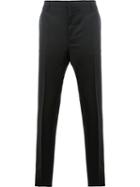 Lanvin Tailored Straight-fit Trousers, Men's, Size: 52, Black, Cotton/polyester/viscose/wool