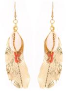 Xaa Feather Earring, Women's, Metallic