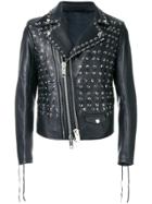 Les Hommes Perfecto Lace-up Jacket - Black