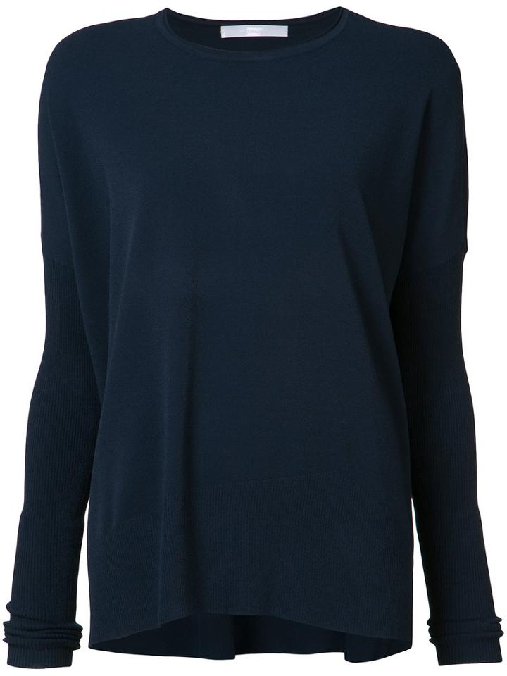 Victor Alfaro Crew Neck Jumper, Women's, Size: Small, Blue, Polyester/viscose