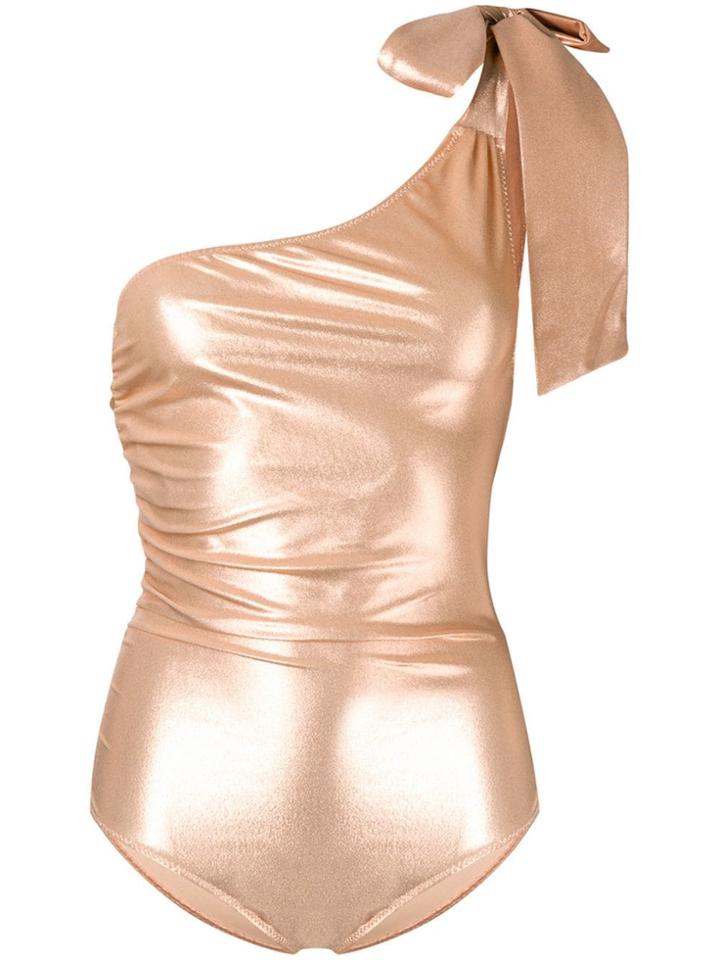 Lisa Marie Fernandez Off The Shoulder One-piece - Gold