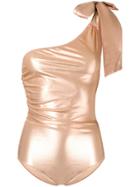 Lisa Marie Fernandez Off The Shoulder One-piece - Gold