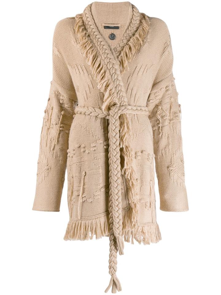 Alanui Wrap Cardi-coat - Neutrals