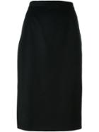 Gianfranco Ferre Vintage Classic Pencil Skirt - Black