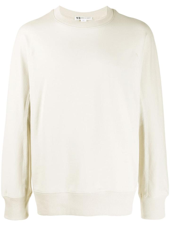 Y-3 Logo Print Sweatshirt - Neutrals