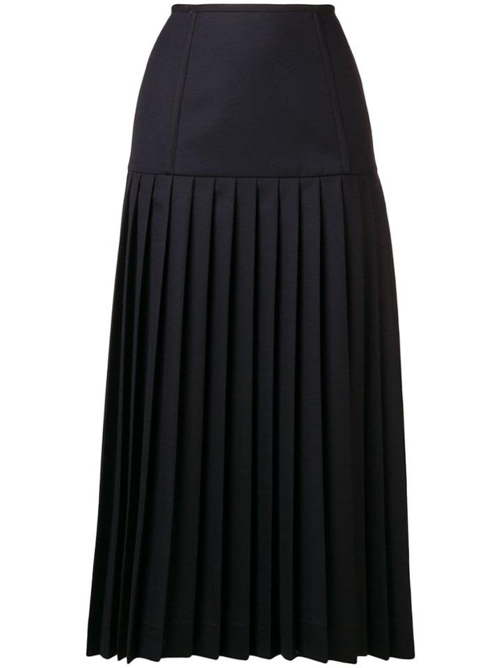 Thom Browne Corset Yoke Pleated Skirt - Blue