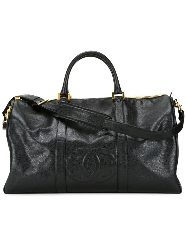 Chanel Vintage Embossed Logo Holdall