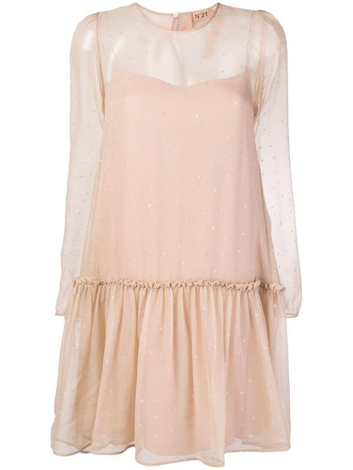 No21 Star-embellished Dress - Nude & Neutrals