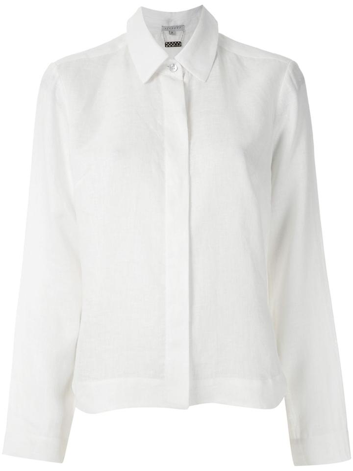 Alcaçuz Madalena Linen Shirt - White