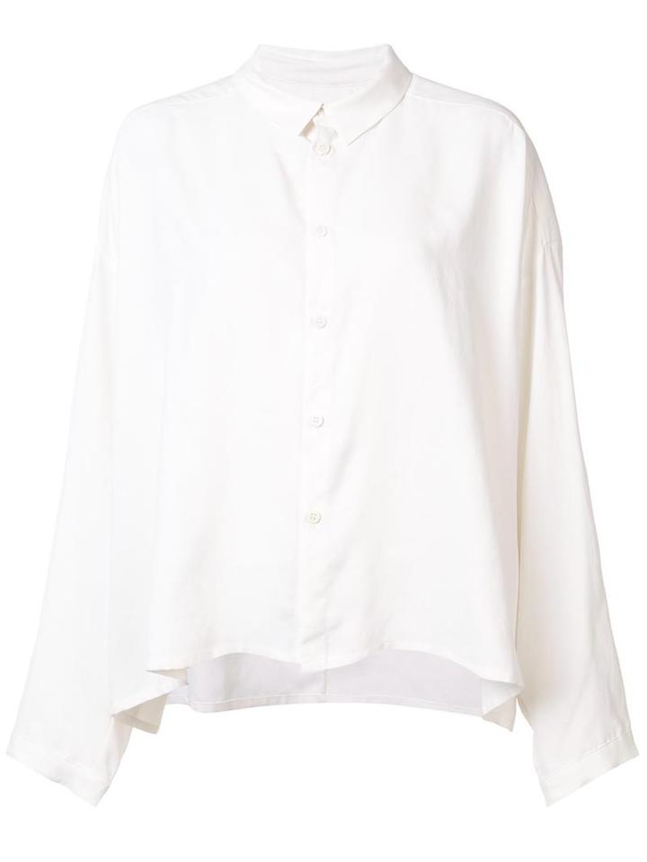 Toogood 'draughtsman' Draped Shirt, Women's, Size: 2, White, Silk