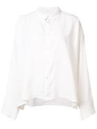 Toogood 'draughtsman' Draped Shirt, Women's, Size: 2, White, Silk