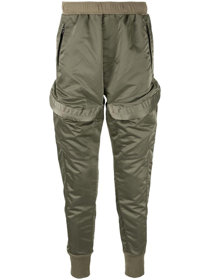 Julius Pocket-detail Track Trousers - Green