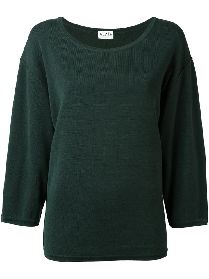 Alaïa Vintage Loose Jumper - Black