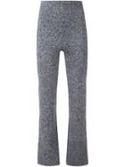 Scanlan Theodore Melange Trousers, Women's, Size: Medium, Grey, Wool