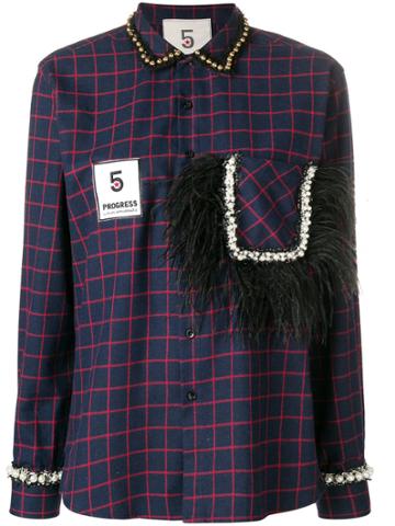 5 Progress Oversized Shirt - Blue