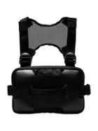 1017 Alyx 9sm Black Chest Rig Leather And Mesh Bag