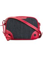 Myriam Schaefer Small 'malaparte' Crossbody Bag, Women's, Blue, Cotton/leather