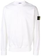 Stone Island Sleeve Patch Jumper - White