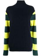 Paul Smith Striped Sleeve Jumper - Blue