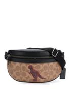 Coach Belt Bag In Signature Canvas With Rexy By Sui Jianguo - Black
